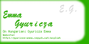 emma gyuricza business card